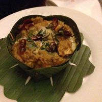 vegetarian amok at The Terrace on 95 - K'NYAY in Phnom Penh