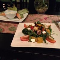 spring rolls and rocket salad at The Terrace on 95 - K'NYAY in Phnom Penh