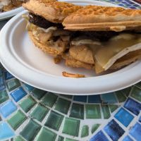 Columbia at Smaaken Waffle Sandwiches - Food Truck in Beaverton