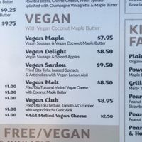 Savory vegan options  at Smaaken Waffle Sandwiches - Food Truck in Beaverton