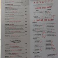 menu at Pizza Rox in Boynton Beach