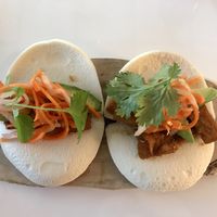 Tofu steamed buns. Super tasty! Glad we decided to get these.  at Ava Street Cafe in Baton Rouge