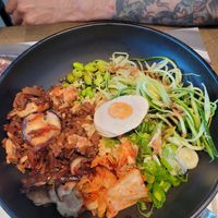 No duck donburi (with fake egg) at LHR - Wagamama - T5 in West London