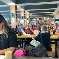 Inside of restaurant  at LHR - Wagamama - T5 in West London