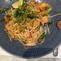 Vegan pad Thai  at LHR - Wagamama - T5 in West London