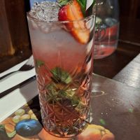 Strawberry daquari (hillhead version) at Hillhead Bookclub in Glasgow