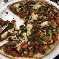 Vegan Pizza with Cashew Cheese at PepperVine in Mission Beach