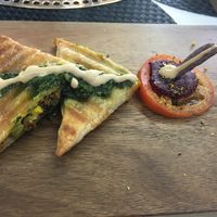 Curry puff at Back2Nature Vegan Cafe in Brighton