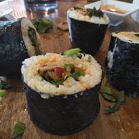 Sushi roll at Back2Nature Vegan Cafe in Brighton