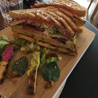 Tofu sandwich!  at Back2Nature Vegan Cafe in Brighton