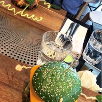 Great burgers!  at Back2Nature Vegan Cafe in Brighton