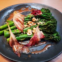 Charred Broccoli with Pickled Raddichio at Alibi in Sydney