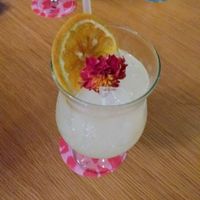 Custom made elderflower mocktail (no mocktail on the menu but when we asked they enquired as to what I felt like and I got this little guy when I asked for "fresh") at Alibi in Sydney