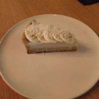 Coconut cream pie with a macadamia crust and bananas at Alibi in Sydney