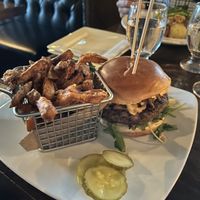 Vegan smash burger  at The Griffon Gastropub in East Aurora