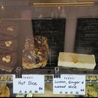 Vegan cabinet treats ~ Oct '18 at Fedeli Cafe in Wanaka