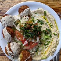 Falafel Teller. at Maroush in Berlin