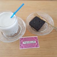 Cacao Banana Vegan Brownie at Ayurvedico Cafe in Pokhara