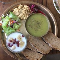 Ayurvedic breakfast  at Ayurvedico Cafe in Pokhara