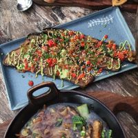 Pho as two dishes (forgot names) at Zest Ubud in Ubud