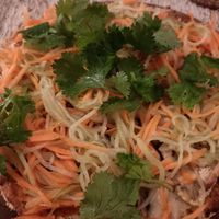 Thai pizza at Zest Ubud in Ubud