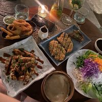 Onion rings, poutine fries and duck inspired sharing platter   at Zest Ubud in Ubud