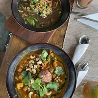 mushroom pho & moringa rice bowl - from the "medicine food" section of the menu  at Zest Ubud in Ubud