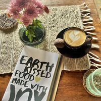 Flat white  at Zest Ubud in Ubud