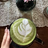 Matcha Latte with coconut milk   at Zest Ubud in Ubud