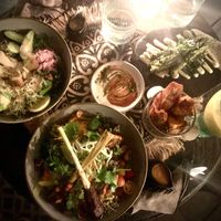 Fa love all y'all & 🤍 An orientalist affair & 🤍Umami asparagus + wasabi mayo + Sweet potato wedges + sweet chili sour cream   at Zest Ubud in Ubud