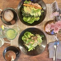 Salads, juices and lattes   at Zest Ubud in Ubud