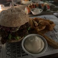 Fisherman’s burgerrs  at Zest Ubud in Ubud