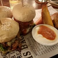 Trio Slider Burgers at Zest Ubud in Ubud