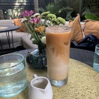 Iced latte  at Zest Ubud in Ubud