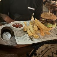 Teriyaki fisherman’s burgers (GF bun)  at Zest Ubud in Ubud