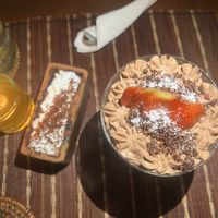 Chocolate mousse and tiramisu   at Zest Ubud in Ubud