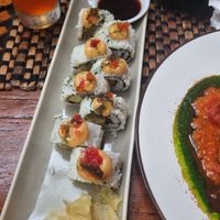 Tempura onion sushi   at Zest Ubud in Ubud