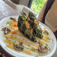 Seaweed Waffles at Zest Ubud in Ubud