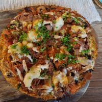 Jackfruit pizza at Zest Ubud in Ubud