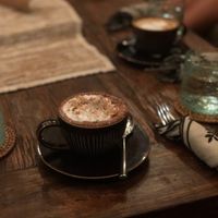 Cacao ceremony mini hot chocolate  at Zest Ubud in Ubud