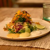 Miso baked pumpkin  at Zest Ubud in Ubud