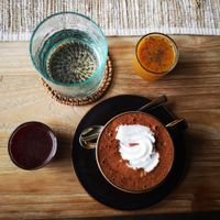 Their hot chocolate is to die for! at Zest Ubud in Ubud