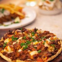 Jackfruit pizza - sooo good! at Zest Ubud in Ubud