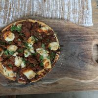 Bbq jackfruit pizza at Zest Ubud in Ubud