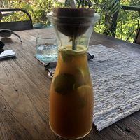 Zest cocktail- sorry it’s blurry at Zest Ubud in Ubud