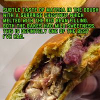 Matcha red bean at Mama Patisserie Bakery in Central Singapore