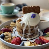 Lotus Pancakes - Vegan  at Preach Cafe in Bondi Beach