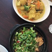 Curry & clay pot   at Noble Vegetarian in Sacramento