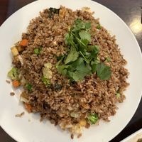 Thai fried rice - this was really good! 👍 #Veganuary at Noble Vegetarian in Sacramento