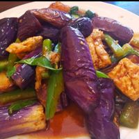 Eggplant Delight at Noble Vegetarian in Sacramento